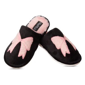Women's Bow Plush Memory Foam Slippers