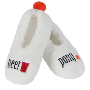 Women's Beer Pong Sherpa Lined Slippers