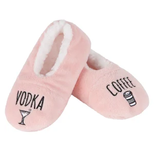 Women's Coffee & Vodka Sherpa Lined Slippers