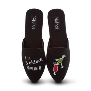 It’s 5 O’Clock Somewhere Closed-Toe Slippers