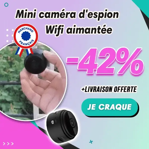 Mini caméra d'espion Wifi aimantée