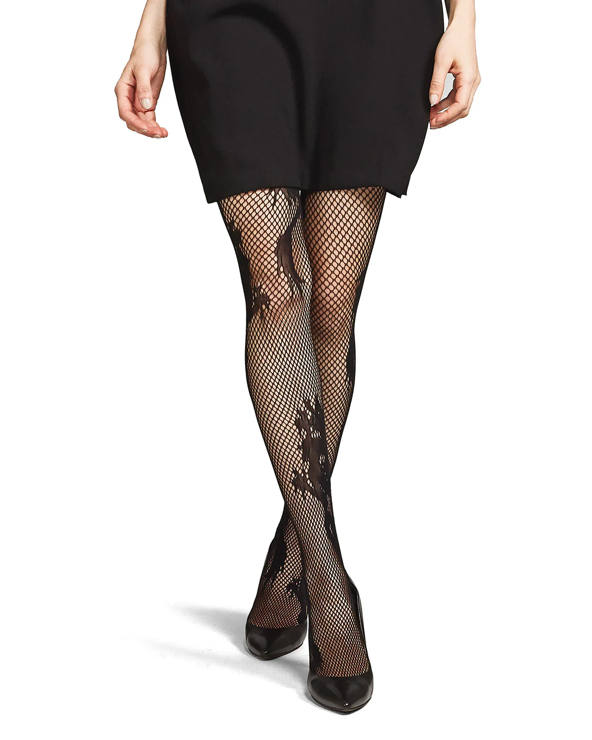 Natori Dragon Toss Patterned Net Tights – Image 5