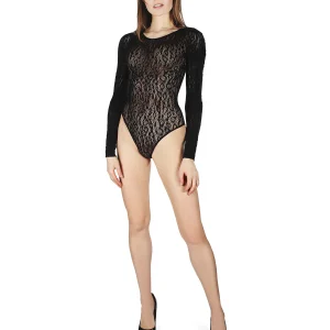 Natori Animal Long Sleeve Lace Bodysuit