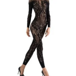 Natori Feathers Long Sleeve Lace Bodysuit