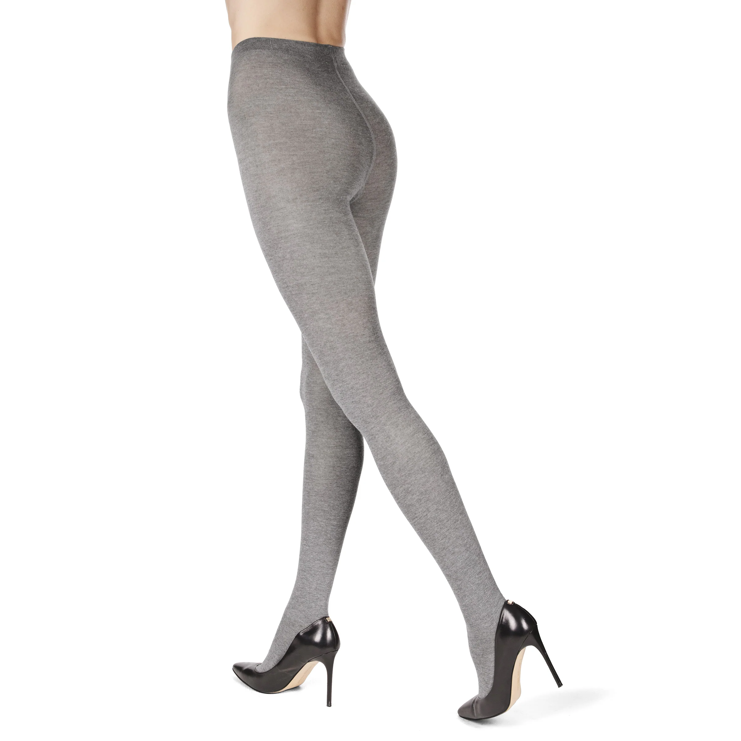 Cashmere Blend Flat Knit Sweater Tights – Image 3
