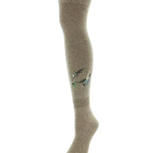 Sora Bird & Vine Over The Knee Sock