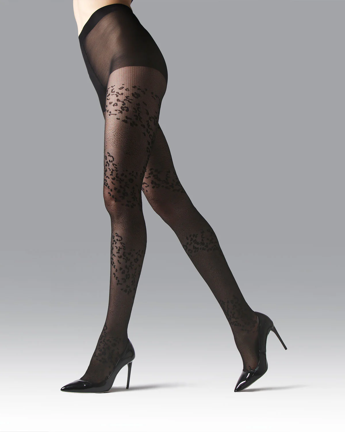 Women's Leopard Mix Sheer Nylon Tights – Image 7