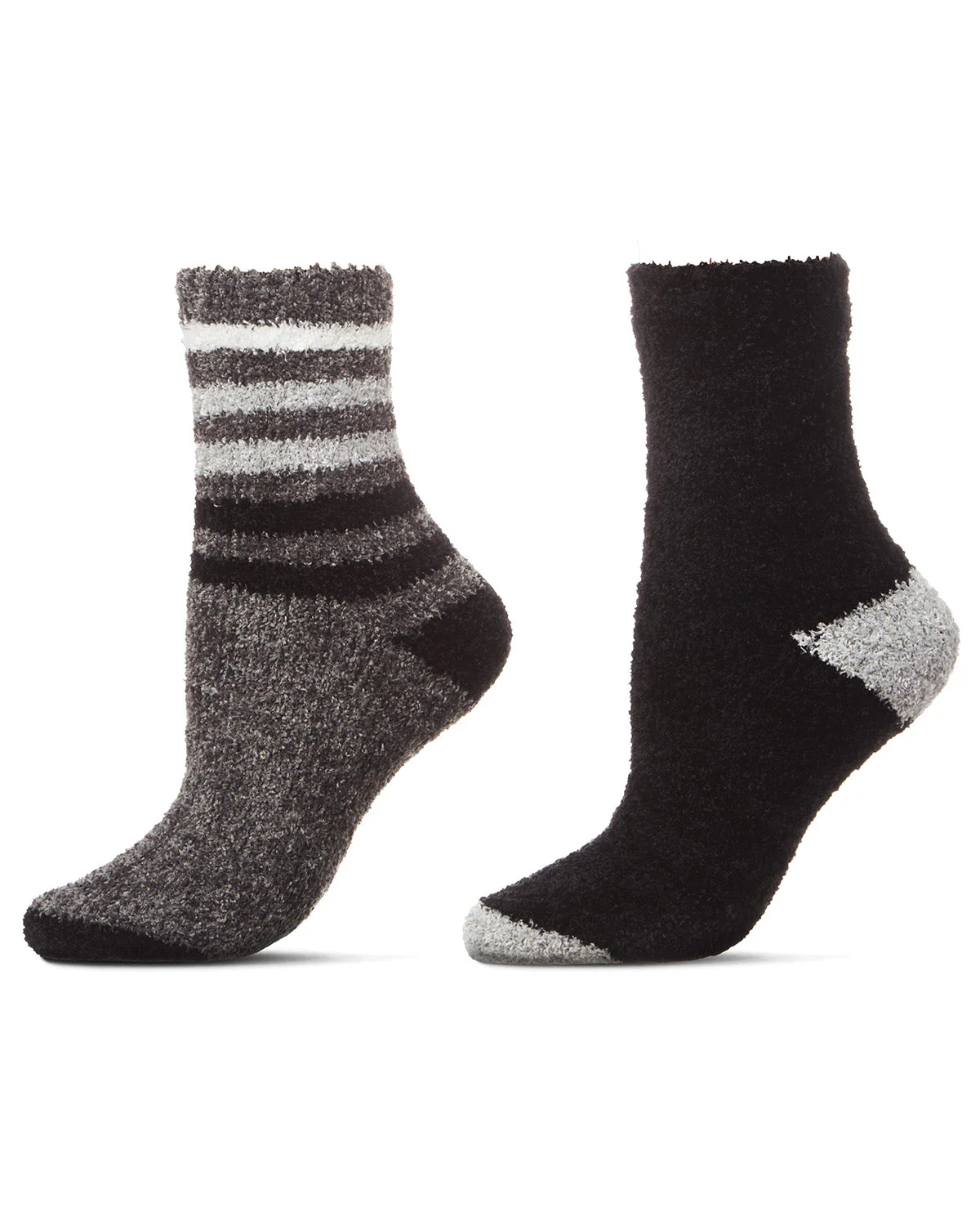 Chenille Multi Striped/Solid Cozy Crew 4 Pair Pack – Image 2