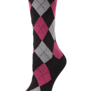 Cashmere Blend Classic Argyle Crew Socks