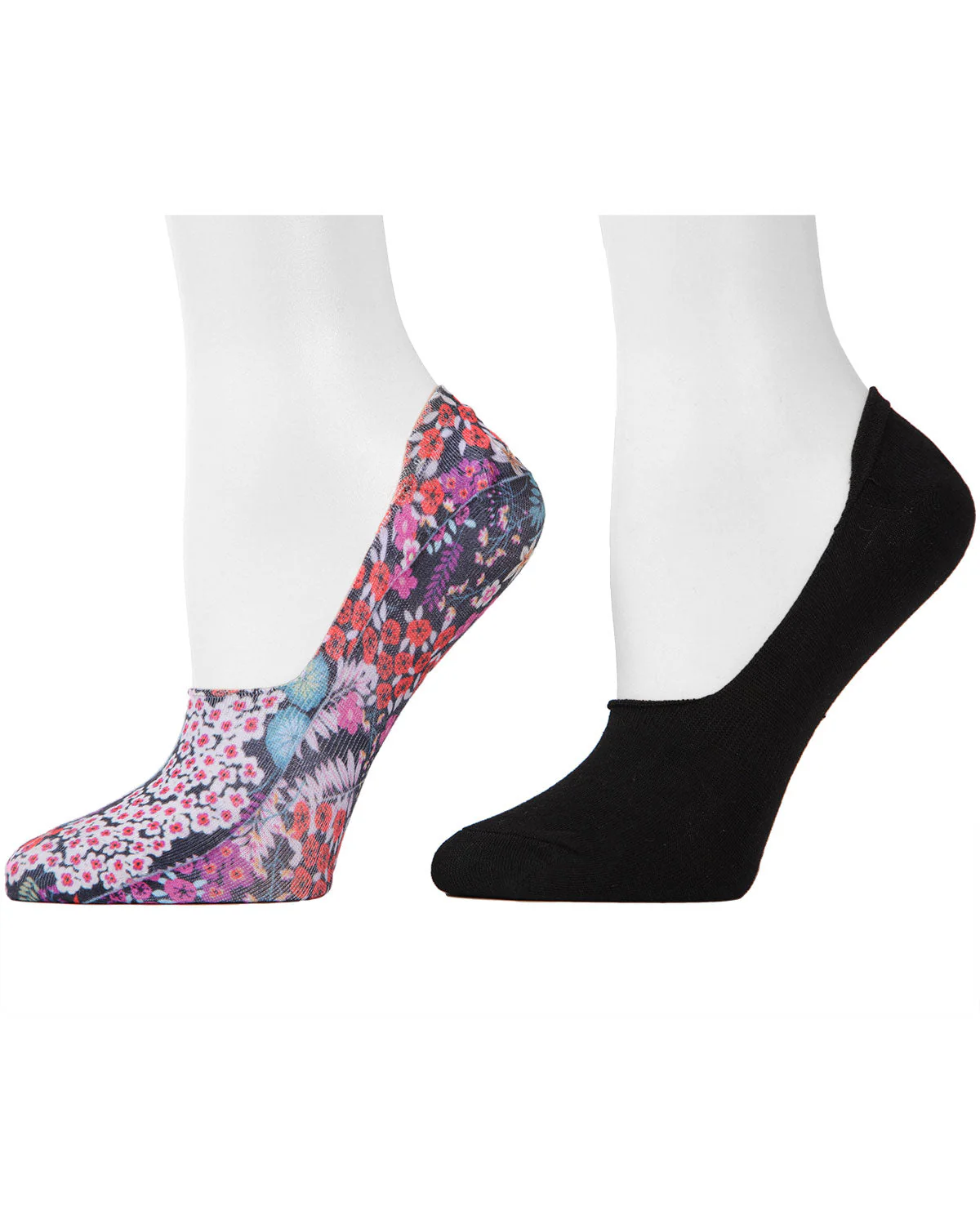 4 Pack Natori Wildflowers No-Show Liner Socks – Image 3