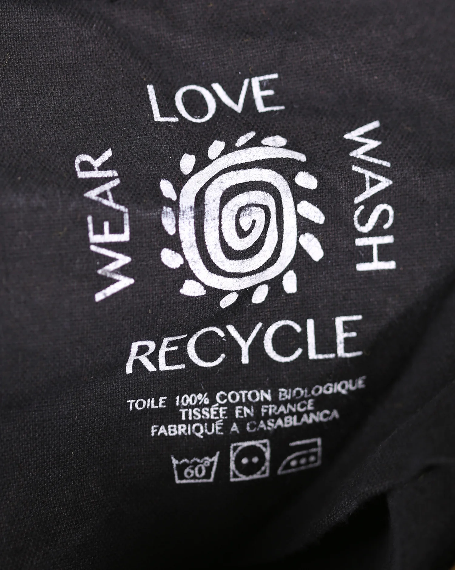 Petit Cabas coton Noir – Image 3