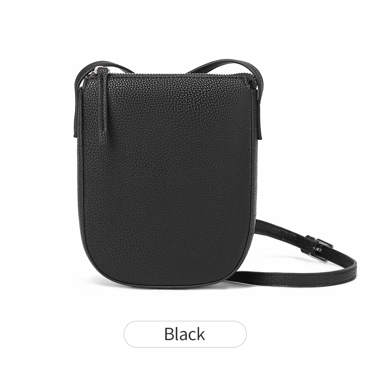Mini Sac Bandoulière Cuir Grainé – Élégance Discrète – Image 9