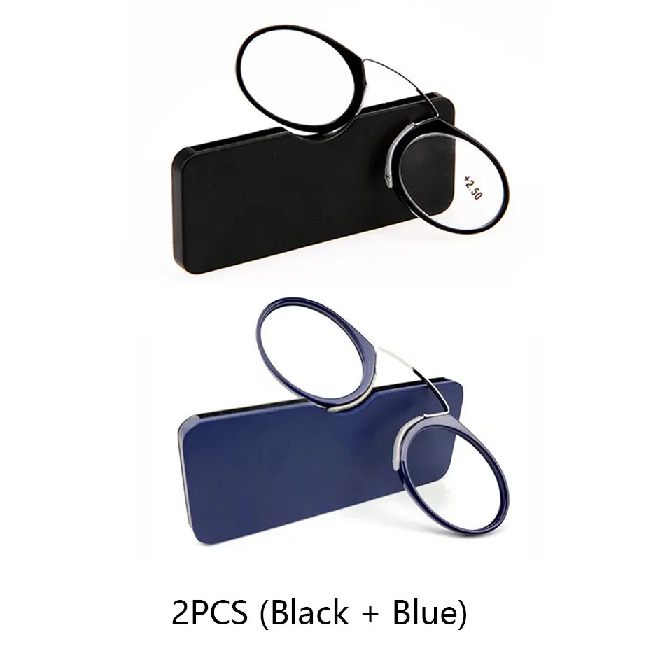 2x Lunettes de lecture portable sans branches avec étui SLIM – Image 9