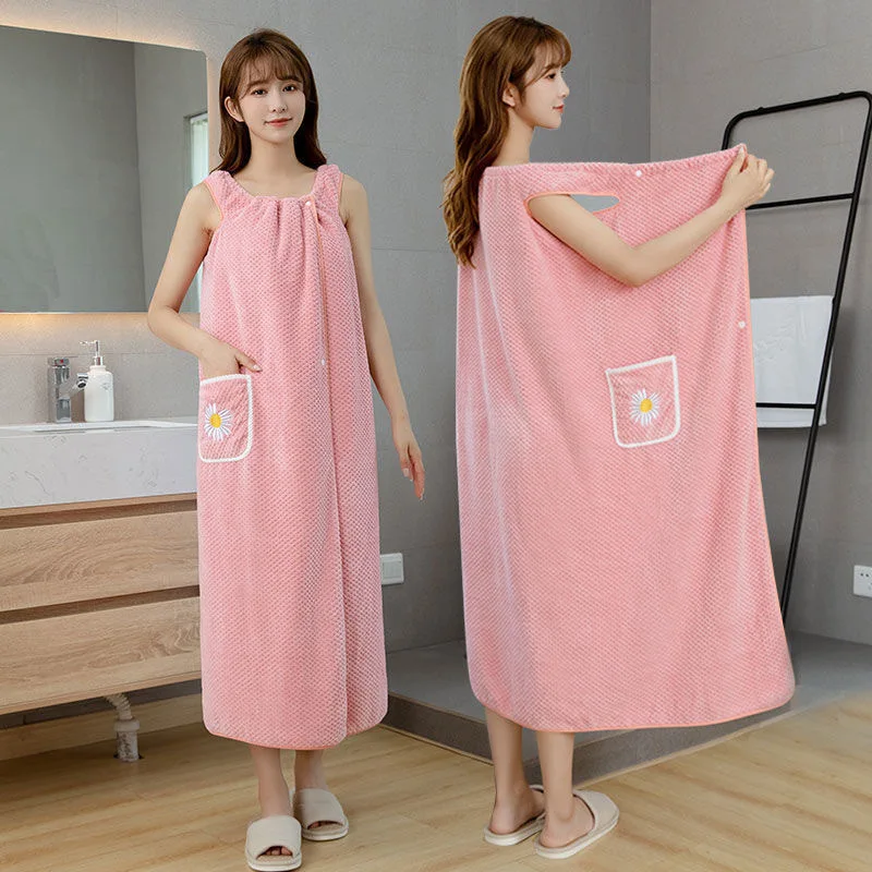 Serviette de bain Robe ULTRA Absorbante - Facile à enfiler ! – Image 4