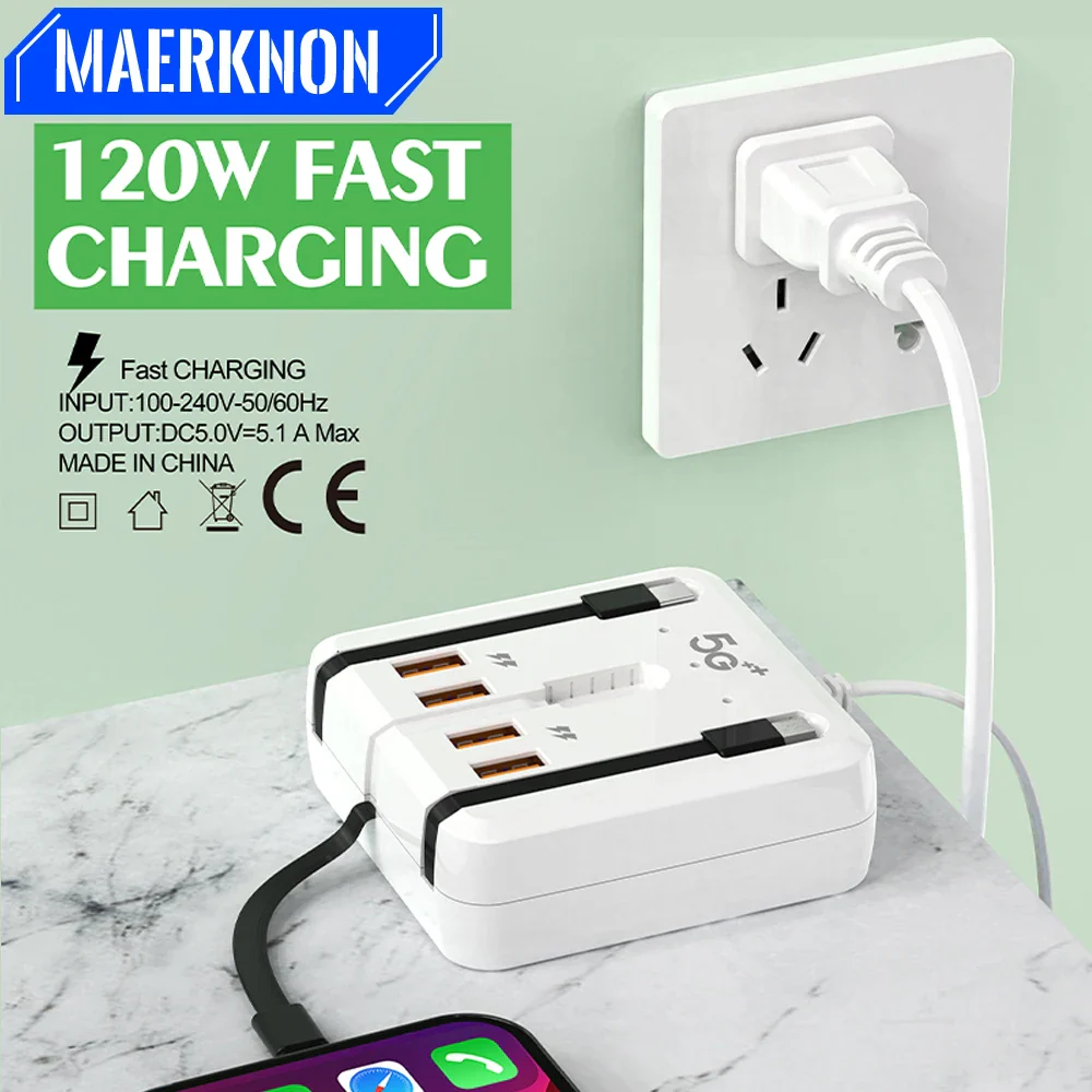 Multiprise Compacte 4 en 1 - Charge Rapide – Image 2