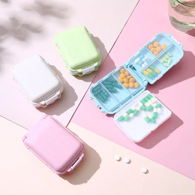 Mini Pilulier Organisateur de Voyage - 8 Compartiments