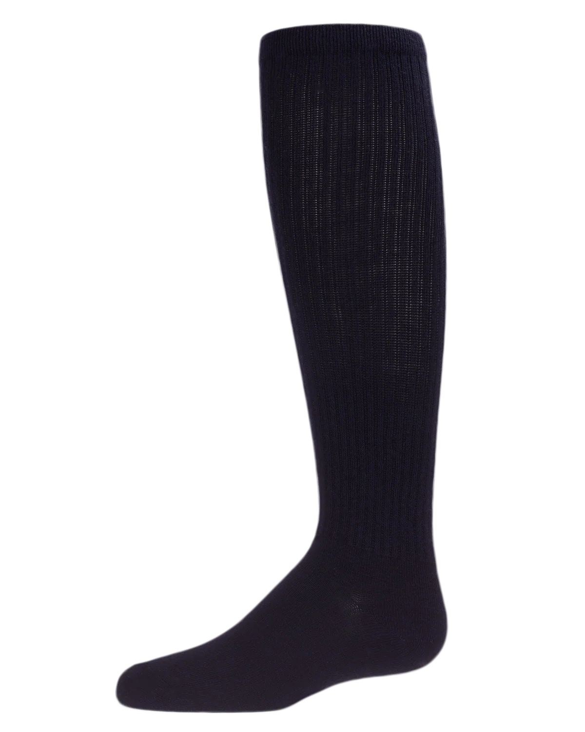 Girl's Athletic Ribbed Cotton Blend Knee High Sock – Image 7