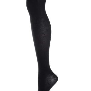 Girls Over The Knee Flat Knit Cotton Blend Uniform Socks