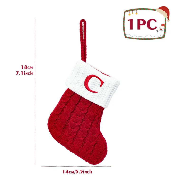 Mini Chaussettes de Noël avec initiales – Image 9