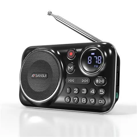 Mini Radio FM Vintage 4 en 1 avec fonction enregistrement - Bluetooth + Lecteur USB et Carte SD – Image 8