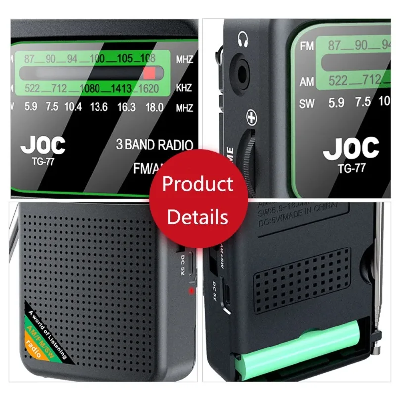 Radio de Poche 3 Bandes Rechargeable – Image 7