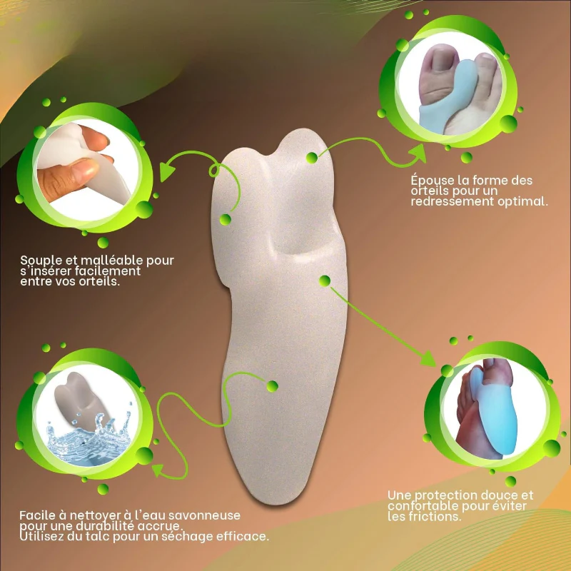 Séparateurs d’Orteils en Silicone - Lot de 6 Pièces – Image 3