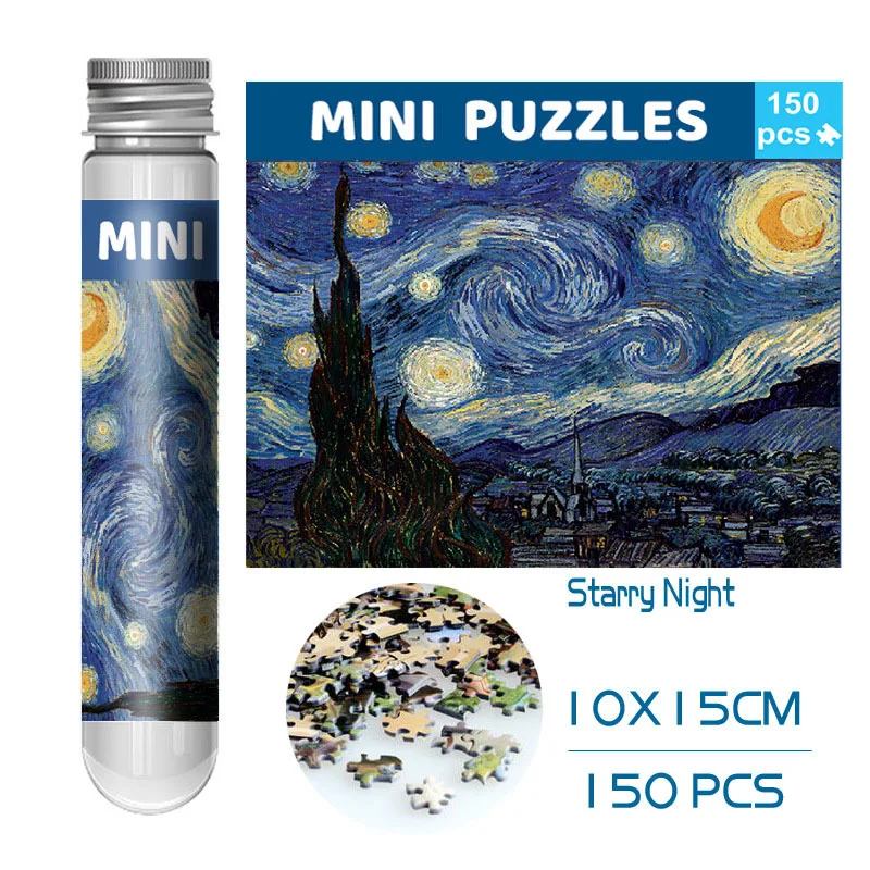 Mini Puzzle 150PCS Spécial Peintures Célèbres - Idée Cadeau