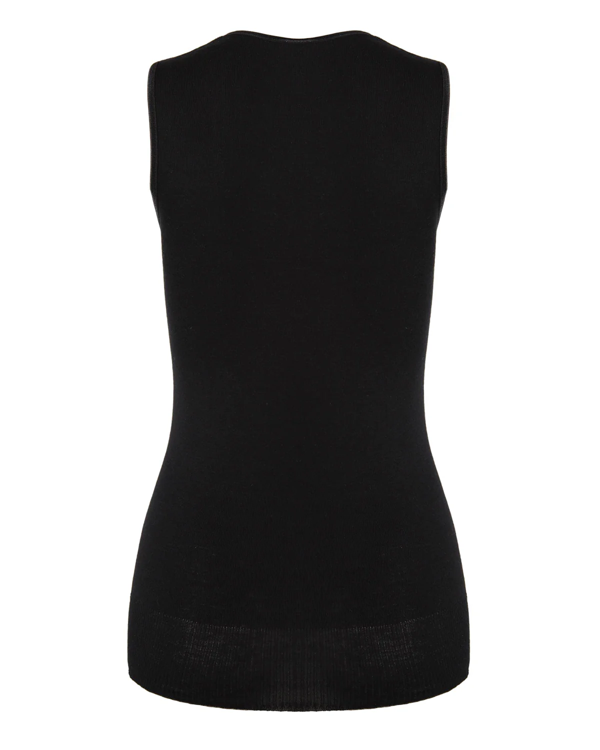 Poly Viscose Flat Knit Round Neck Vest – Image 3