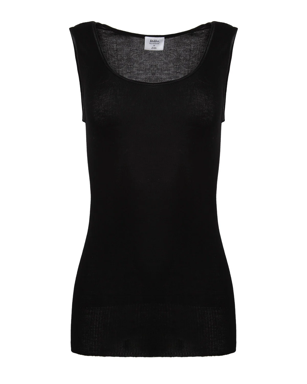 Poly Viscose Flat Knit Round Neck Vest – Image 2