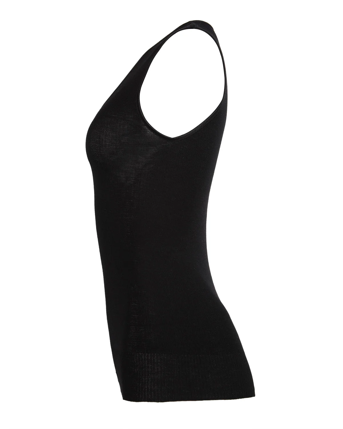 Poly Viscose Flat Knit Round Neck Vest – Image 4
