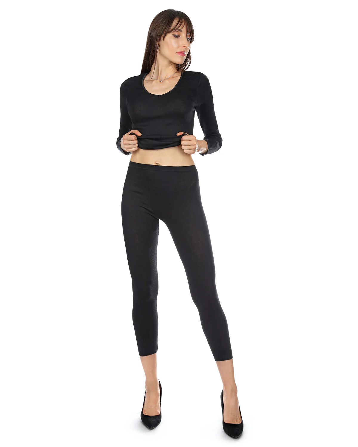 Poly Viscose Ladies Long Johns