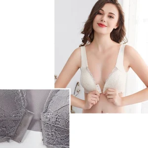 2x Soutien-gorge à dentelle avec fermeture avant