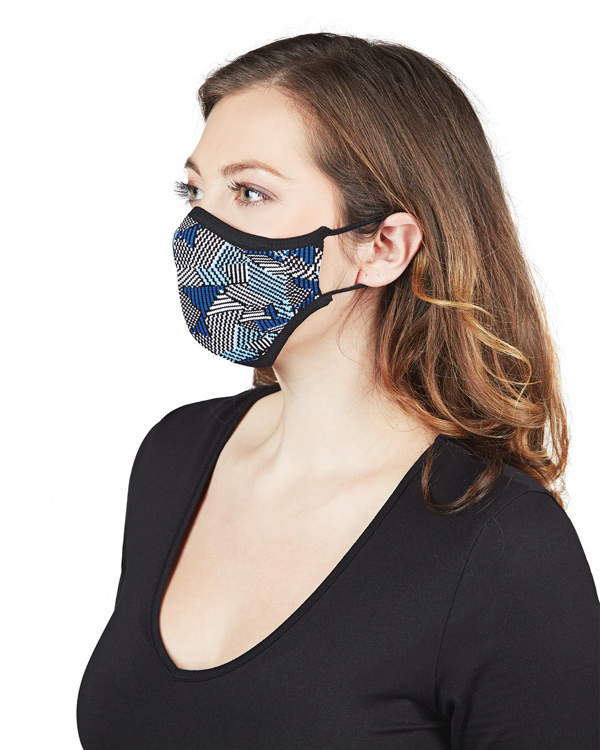 Geometric Print Unisex Face Covering – Image 3