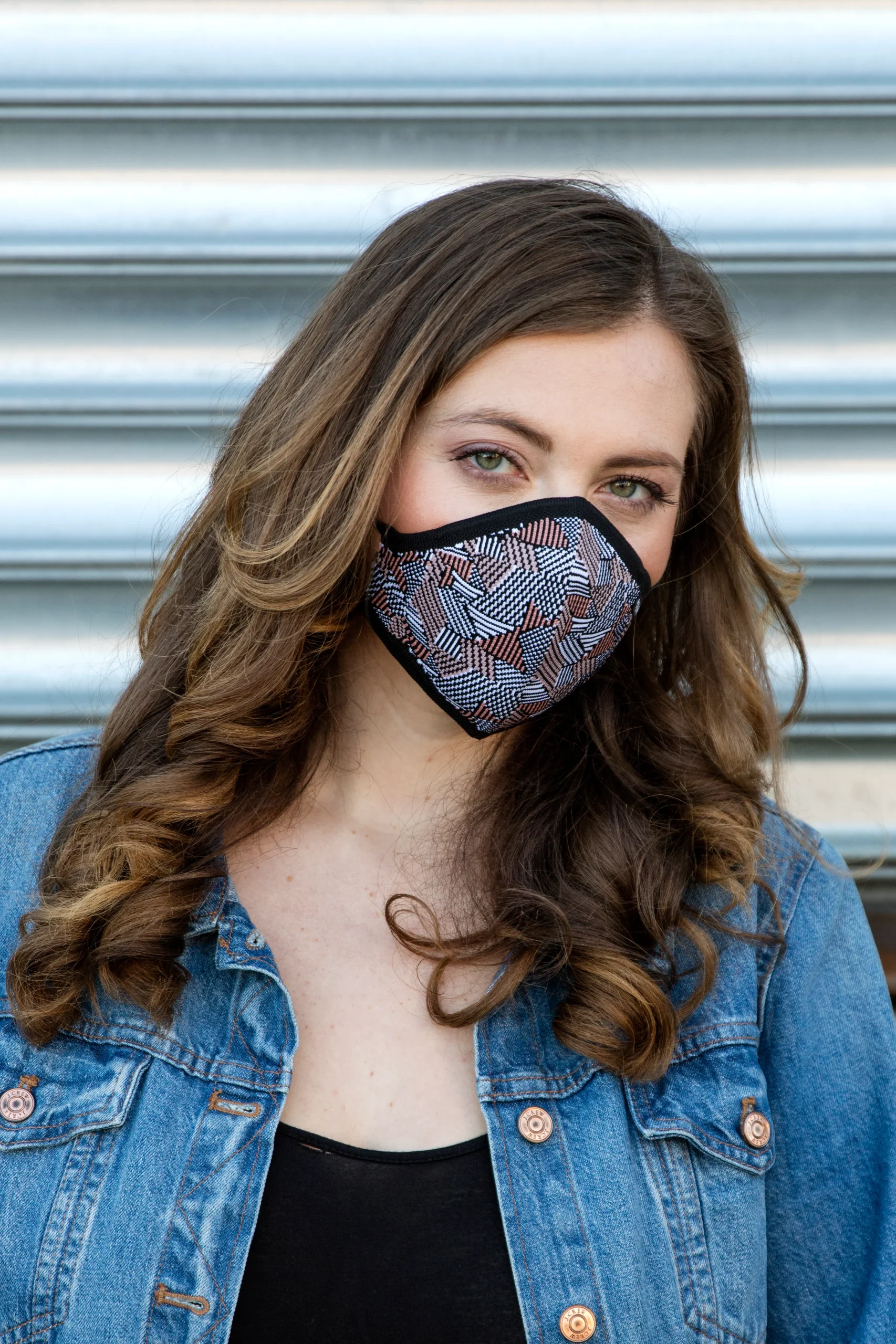 Geometric Print Unisex Face Covering – Image 6