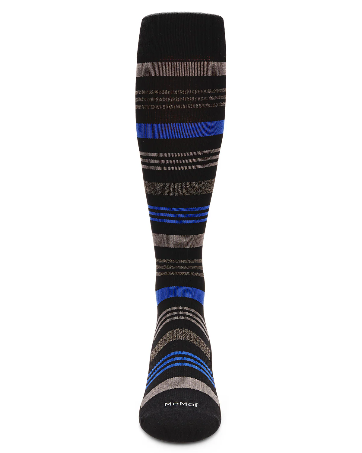 Women's Striped Nylon 15-20mmHg Graduated Compression Socks – Image 3