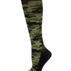 Unisex Camo Nylon 15-20mmHg Graduated Compression Socks