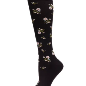 Women's Ditsy Floral Nylon 15-20mmHg Graduated Compression Socks