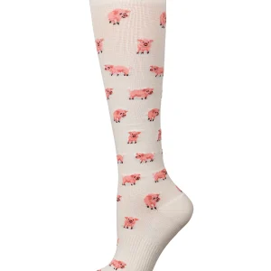Pigs Cotton Blend 15-20 mmHg Graduated Compression Socks