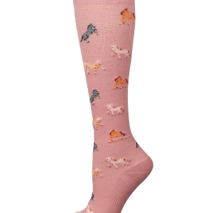 Horses Cotton Blend 15-20 mmHg Graduated Compression Socks