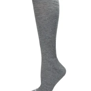 Unisex Solid Merino Cushion Sole Knee High Wool Blend 15-20mmHg Graduated Compression Socks