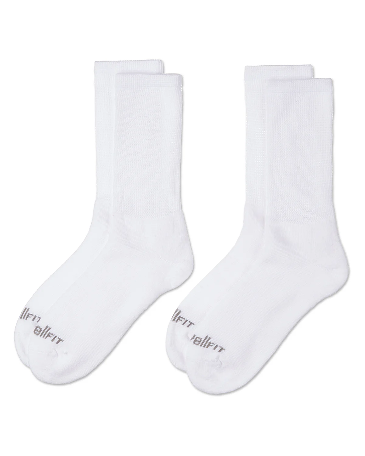 2 Pair Pack Diabetic Full Cushioned Crew Socks – Image 7