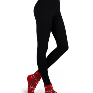 Women's Christmas Tree Cozy Socks & Legging Set