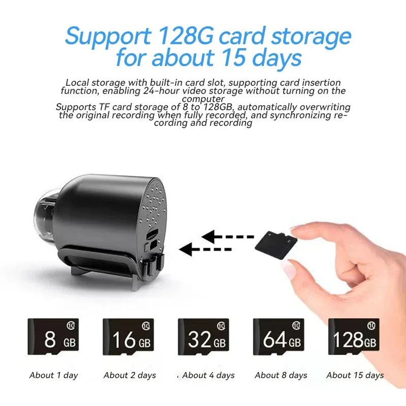 Mini Caméra Ultra Discrète 128 gb- Détecteur de Mouvement – Image 7