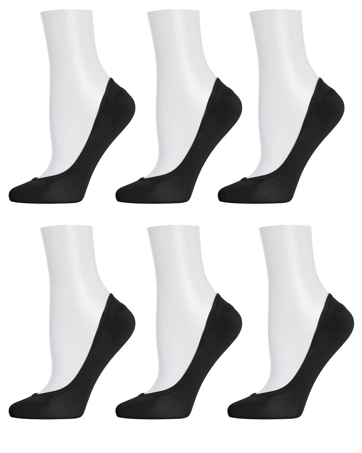 No-Show Microfiber Shoe Liners 6-Pack – Image 5