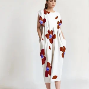Zéphyr Fleuri - Robe Longue à Motif Floral Robe